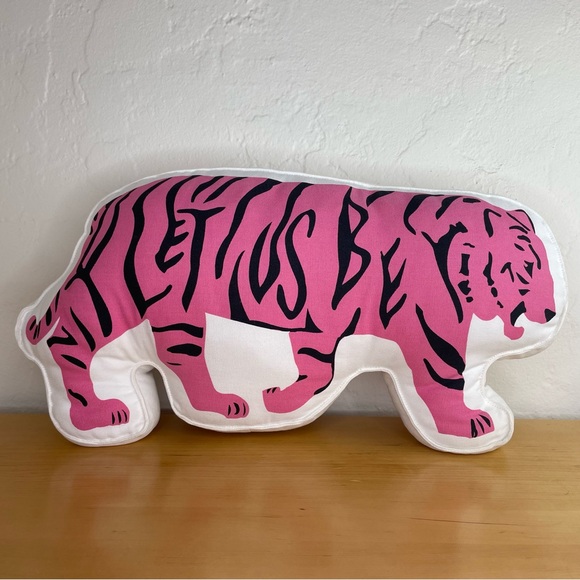 IKEA Accents Rare Ikea Urskog Pink Tiger Canvas Pillow Let Us Be